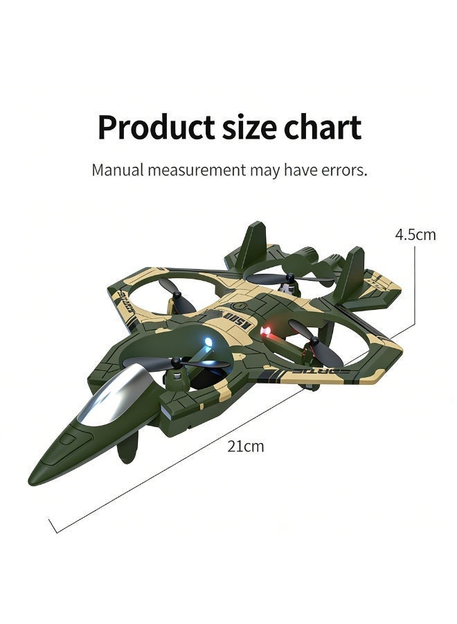 يو ام بي لعبة طائرة درون للأطفال، طائرة تحكم عن بعد RC، طائرة مقاتلة درون RC، مع بطاريتين قابلتين لإعادة الشحن، نظام تثبيت الارتفاع، زر واحد للإقلاع والهبوط، حركات بهلوانية 360 درجة، أضواء LED، طائرة تحكم عن بعد كهربائية سهلة الاستخدام للمبتدئين، لعبة طيران هدية - Image 5
