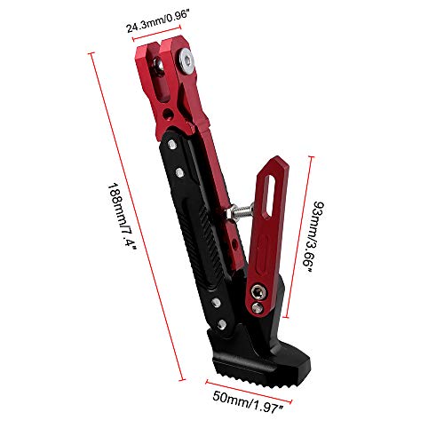 CYSKY Motorcycle Kickstand Adjustable Tripod Holder Universal Aluminum Motor Scooter Modified Foot Side Stand Motorcycle Accessories - Image 2