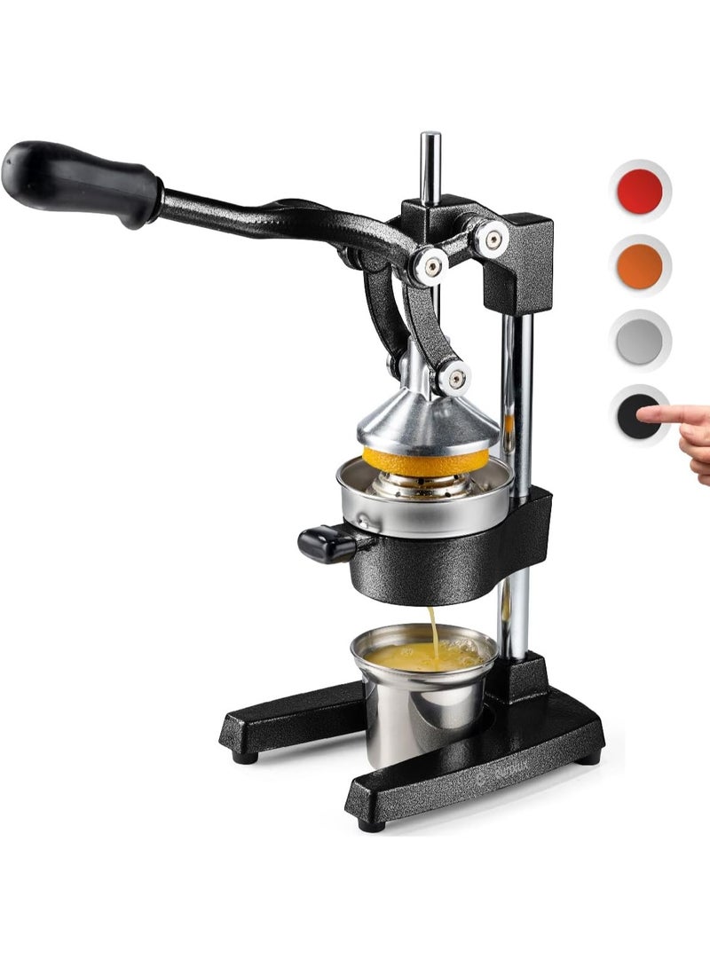 Cast Iron Citrus Juicer | Extra-Large Commercial Grade Manual Hand Press | Heavy Duty Countertop Squeezer for Fresh Orange Juice - Image 1