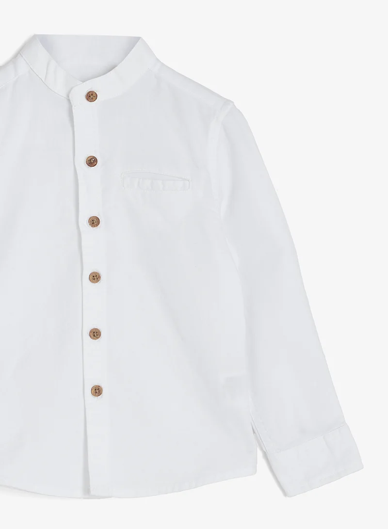 Ripples  Boys Chinese Collar Full Sleeves Shirt for Kids | Best Price UAE