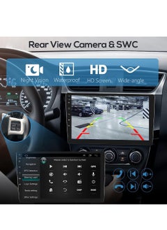 RAYMOS Android Car Stereo For Toyota Yaris 2007-2012 Support Apple Carplay Android Auto Wireless Bluetooth USB Video Audio Playback Night Vision Camera Included IPS Touch Screen DSP  - Image 5