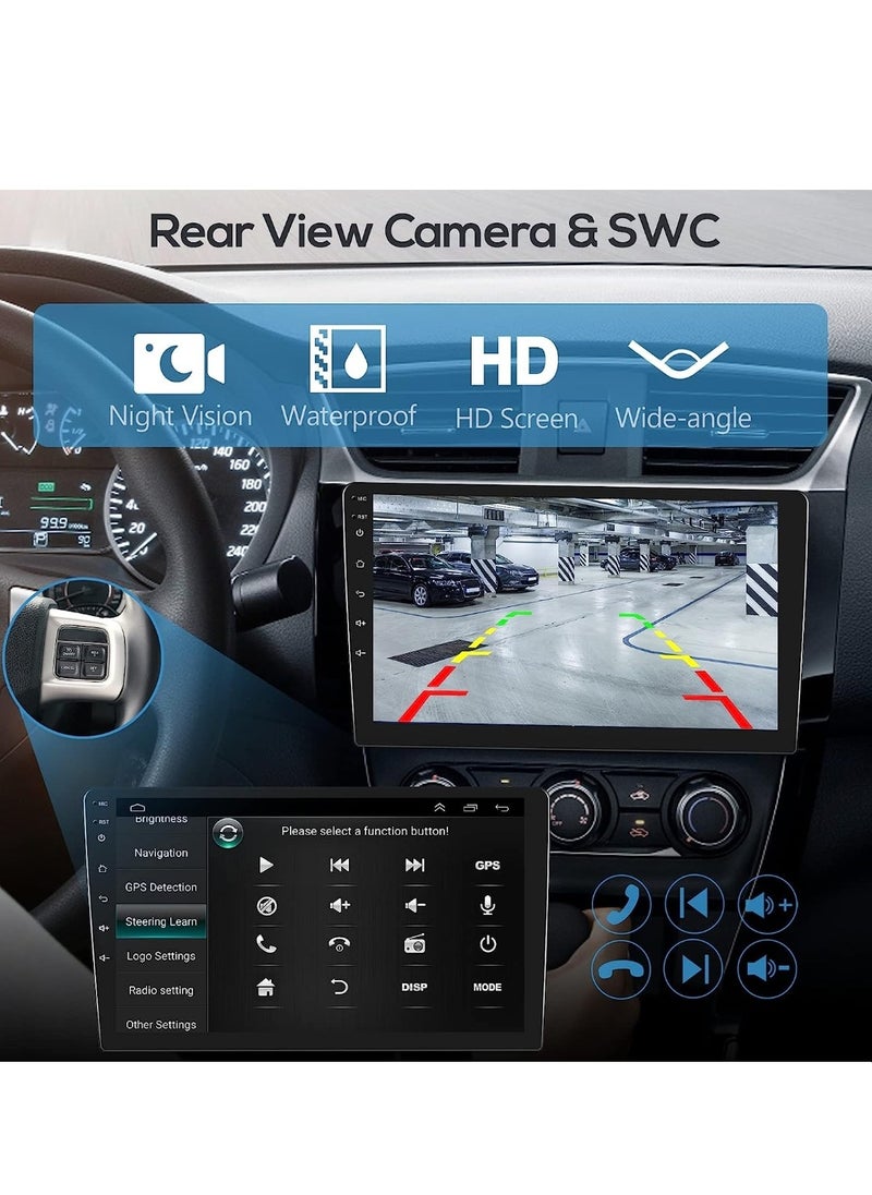 RAYMOS - Android Car Stereo For Toyota Yaris 2007-2012 Support Apple Carplay Android Auto Wireless Bluetooth USB Video Audio Playback Night Vision Camera Included IPS Touch Screen DSP - Image 1