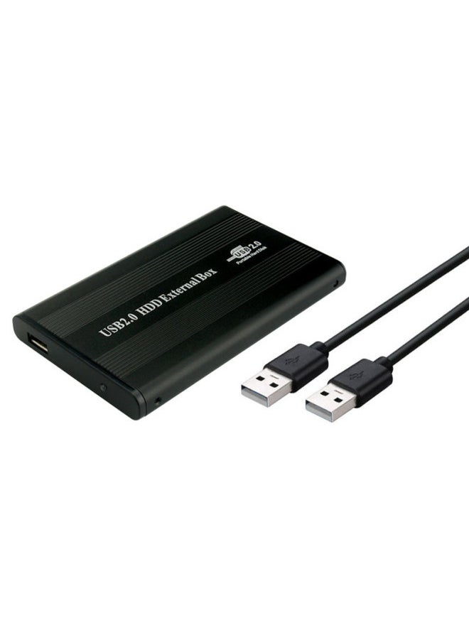 Generic Shuole Direct Sales 2.5-inch IDE Parallel Port USB2.0 Aluminum Alloy Metal External Mobile Hard Disk Box-Color:U25B-IDE Black  - Image 3