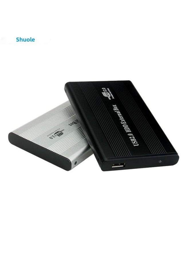 Generic Shuole Direct Sales 2.5-inch IDE Parallel Port USB2.0 Aluminum Alloy Metal External Mobile Hard Disk Box-Color:U25B-IDE Black  - Image 2