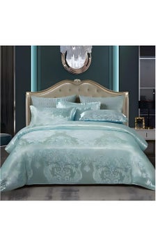 Beautiful Simple Style Four-Piece Aloe Vera Cotton Quilt Cover Bed Sheet Three-Piece Student Dormitory Gift Spot 