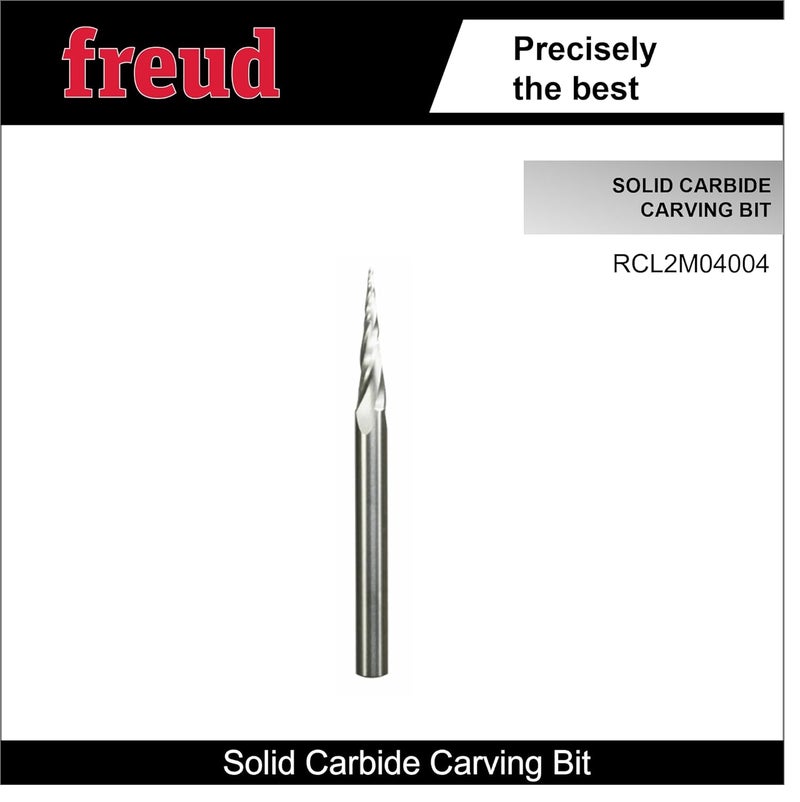 freud (BOSCH Group) F03FR04080 Carbide Carving Tool - Wood, Plastics, Aluminium - 6.35 mm - Image 2