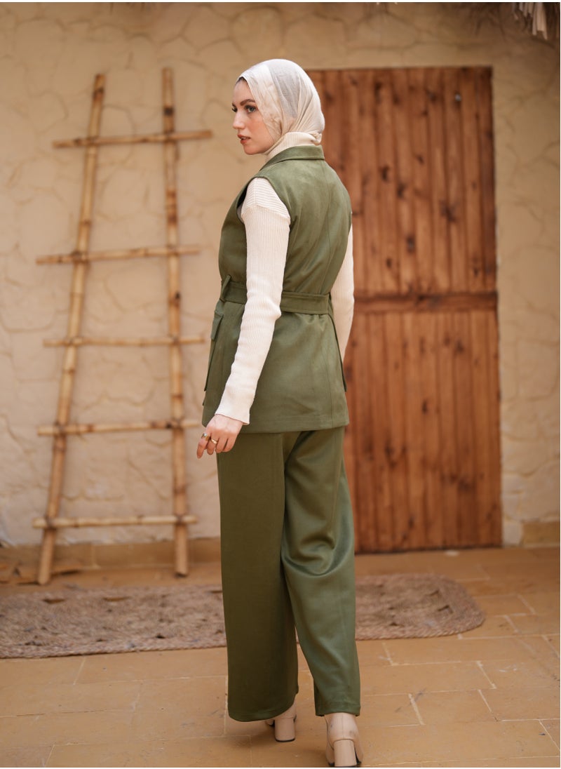 ماركة غير محددة - سوت شمواه مبطن - استايل واسع وأنيق بألوان متعددة - Image 1