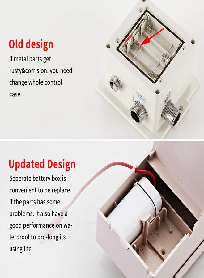 هالو صنبور HALO بدون لمس مع مستشعر حركة CEC Watersense للحمام مع وحدة مزدوجة أوتوماتيكية Grifo بدون استخدام اليدين، مثالي للفنادق والمدارس والأماكن العامة - Image 4