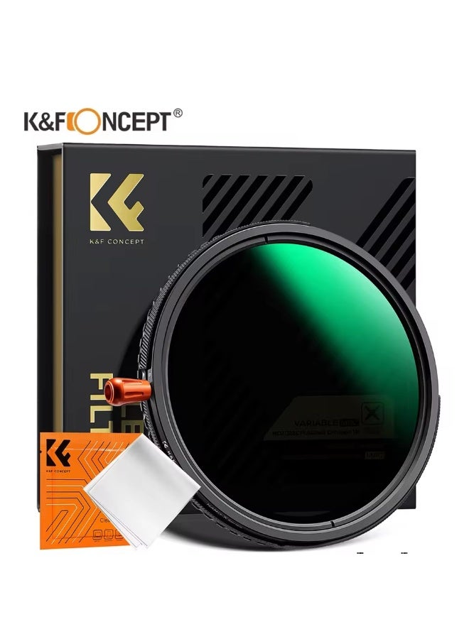 كيه آند إف كونسبت فلتر كاميرا متعدد الوظائف K&F Concept Nano-X 67mm 3 في 1، فلتر ND متغير 2-32 + مستقطب CPL + فلتر تشتيت Black Mist 1/4 - Image 1