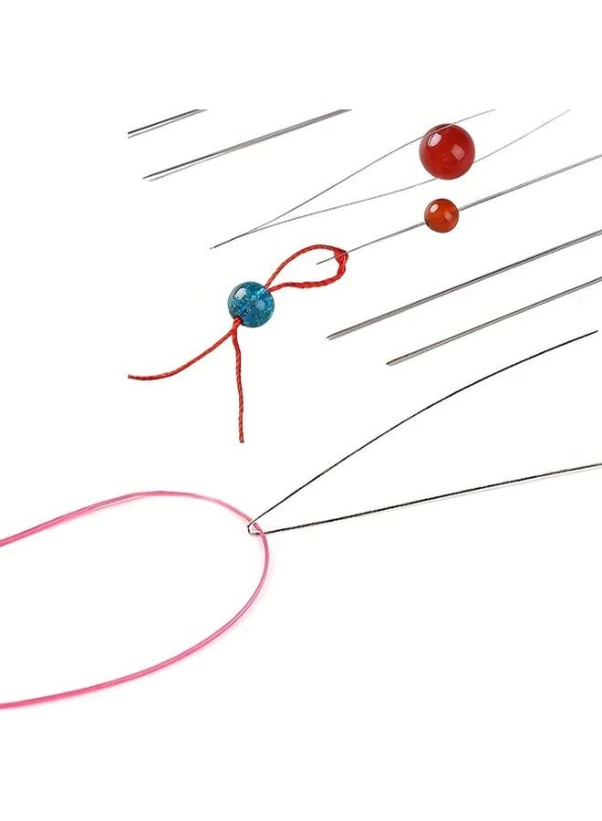 Beaded Needle Pins Open Needles 5PCS Set 2 99inch DIY Jewelry Making Tools - Image 3
