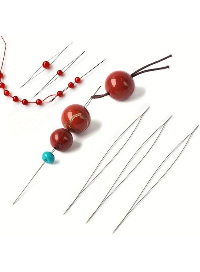 Beaded Needle Pins Open Needles 5PCS Set 2 99inch DIY Jewelry Making Tools - Image 5