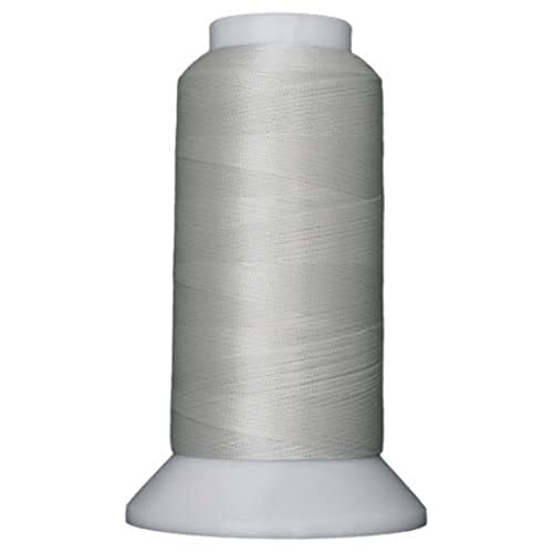 Superior Threads Bottom Line 2-Ply 60-Weight Polyester Embroidery Quilting Sewing Thread - 3,000 Yard Cone (#623 Silver) - Image 2