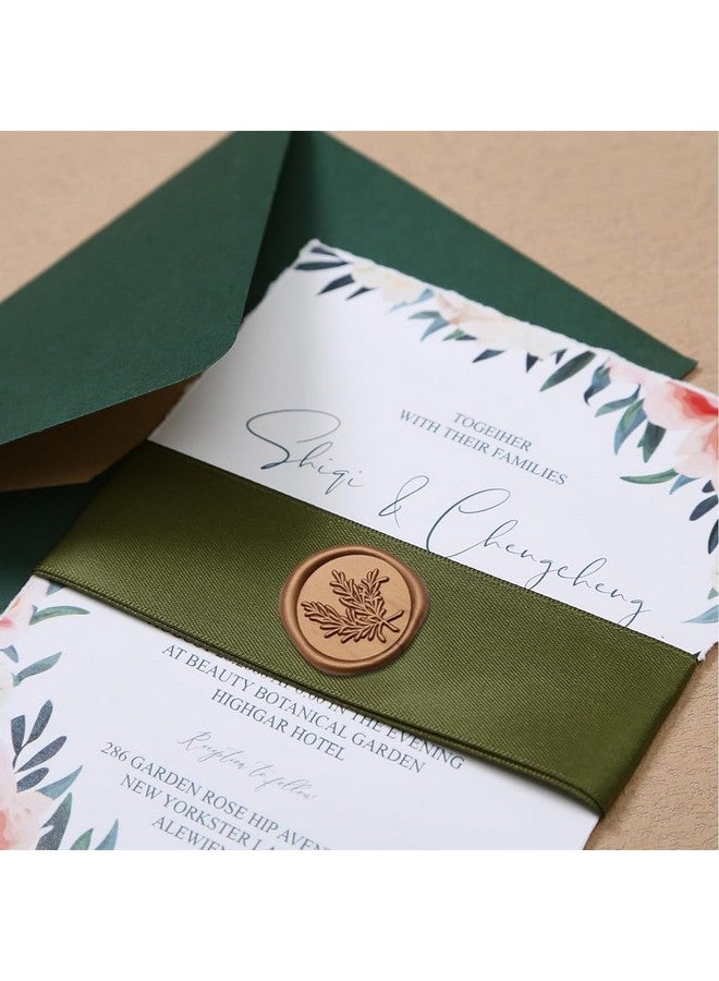 هاسذيب ملصقات ختم الشمع الذهبي من HASTHIP®، ١٠ قطع - ملصقات ختم مغلفات دعوات الزفاف، أختام ذاتية اللصق مقاس ١٫٢ بوصة للدعوات، وعيد الميلاد، وتغليف الهدايا، والحفلات، والمظاريف - Image 4