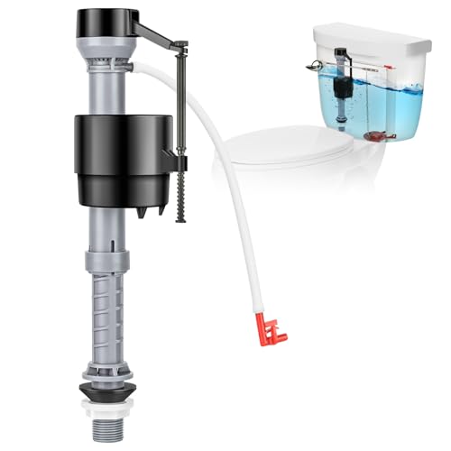 Houpeoro Universal Toilet Flusher Replacement Kit Toilet Fill Valve Replacement Kit Toilet Parts Inside Tank Kit Adjustable Quiet and Easy to Install 1Pack - Image 1