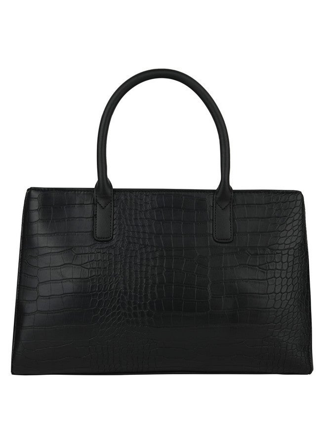 Accessorize حقيبة يد نسائية سوداء من أكسيسورايز لندن بتصميم كروك مع حزام قابل للتعديل | حقائب نسائية أنيقة متوسطة الحجم | حقيبة نسائية متقاطعة | حقيبة كتف للنساء - Image 3