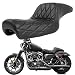 DREAMIZER Sportster SeatBlack Twoup Seat Stepped Type Driver Passenger Seat Compatible with Harley Iron XL883 XL1200 2004200620102022 Suitable for 2333 GAL Black Half Diamond - Image 2