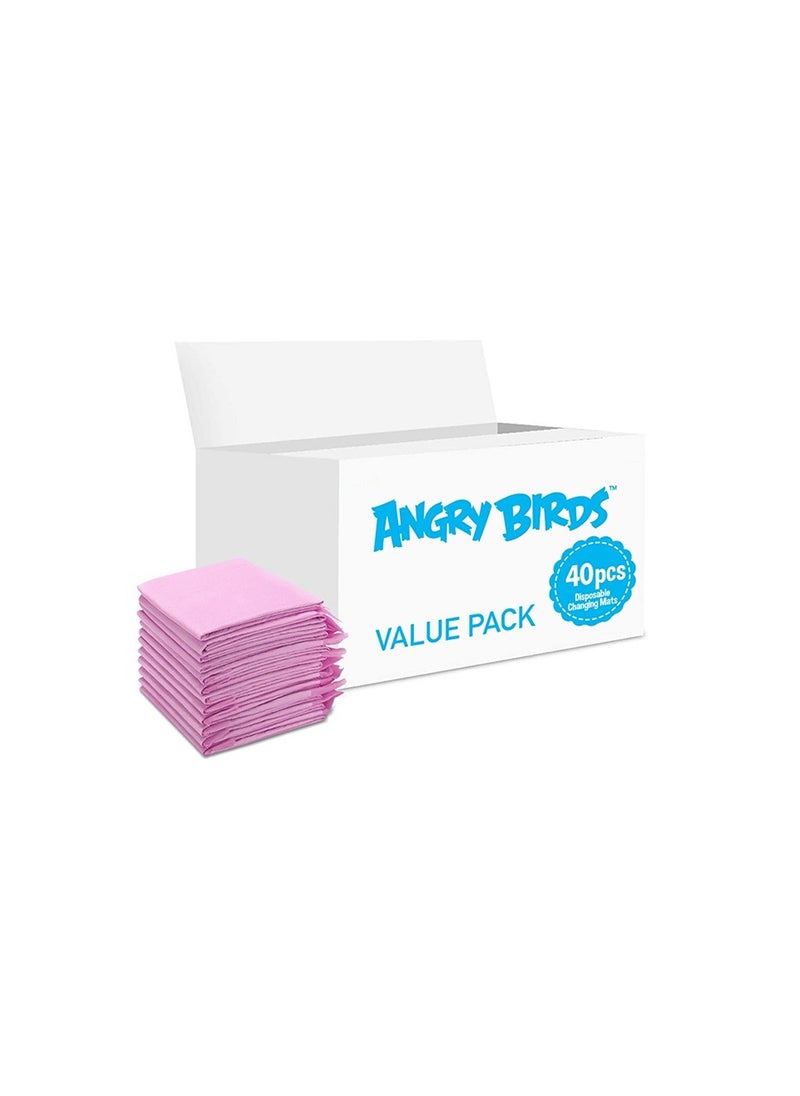 Angry Bird Angry Birds Disposable Changing Mats 40 Counts  - Image 1