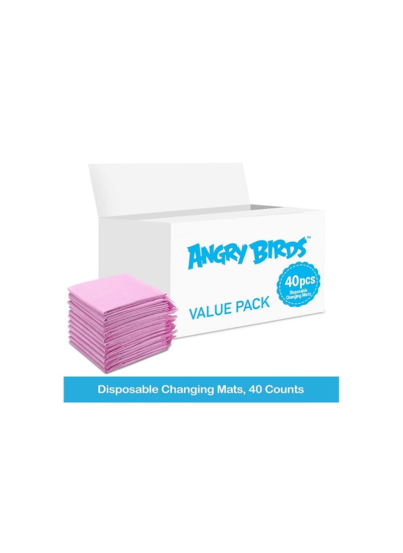 Angry Bird Angry Birds Disposable Changing Mats 40 Counts  - Image 2