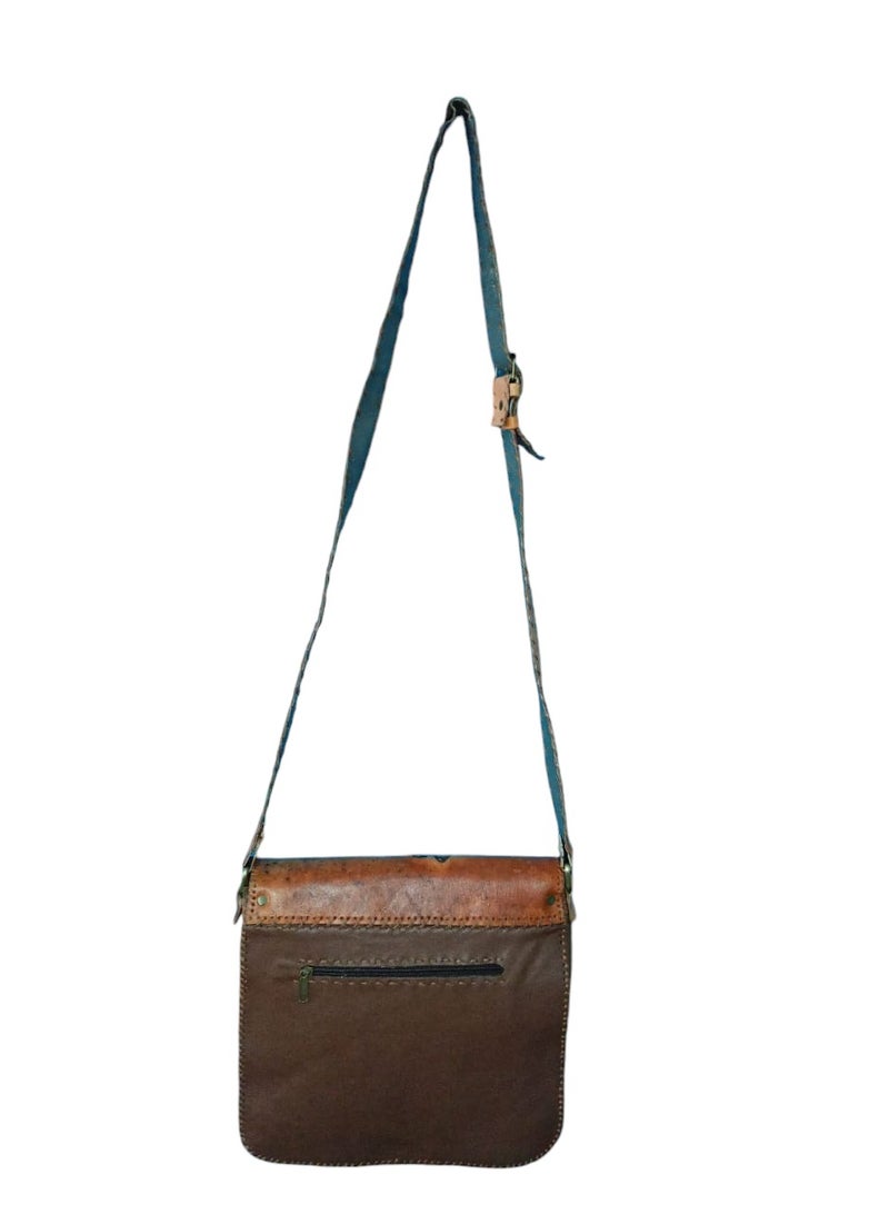 Sheer Fashionable Leather Crossbody Bag - Image 2