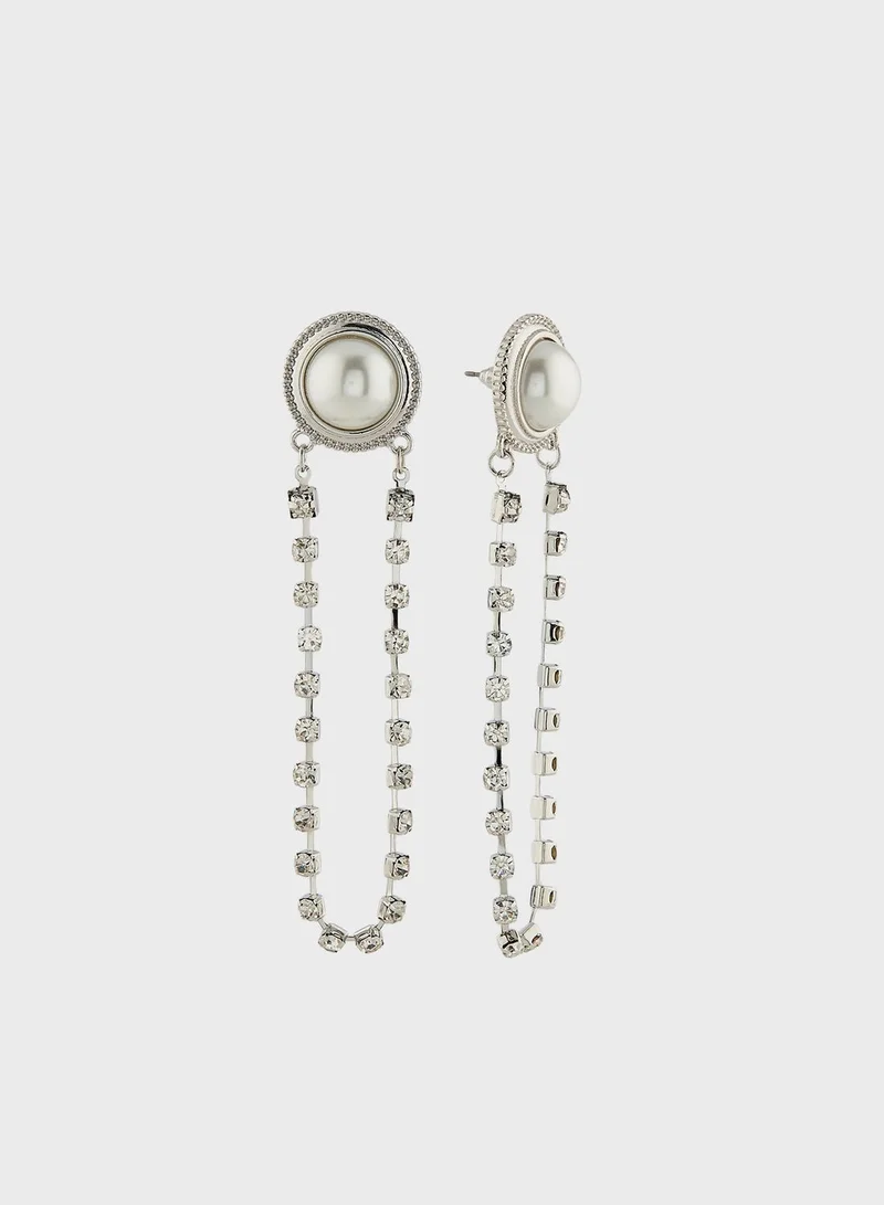 Ella Limited Edition Pearl Stud Diamante Earrings