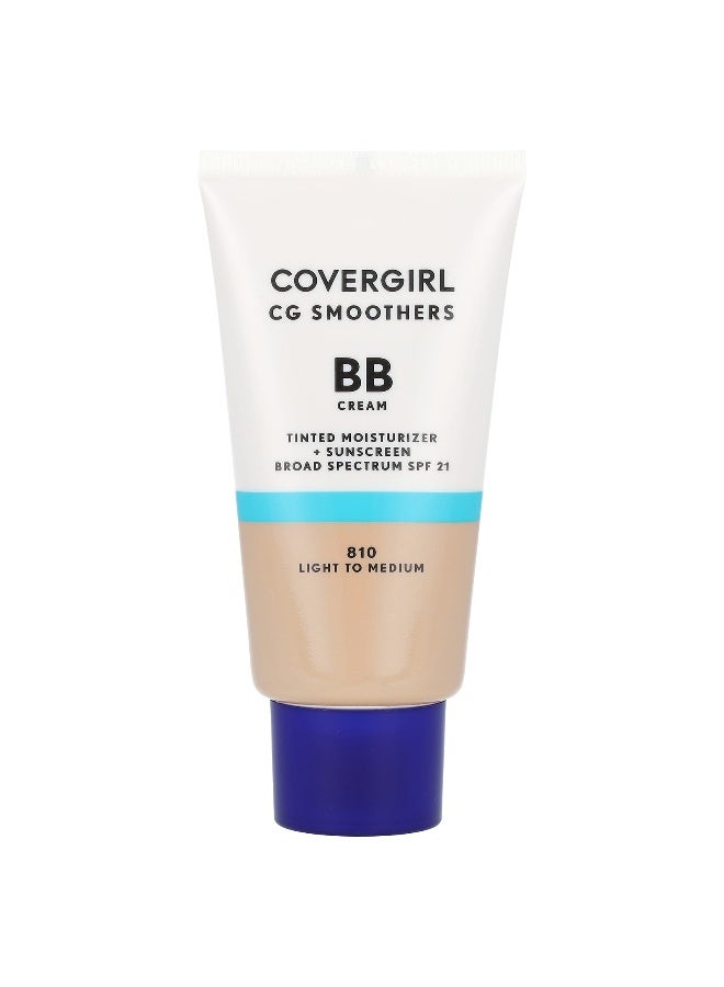 CoverGirl Covergirl, CG Smoothers, BB Cream, SPF 21, 810 Light to Medium, 1.35 fl oz (40 ml)  - Image 1