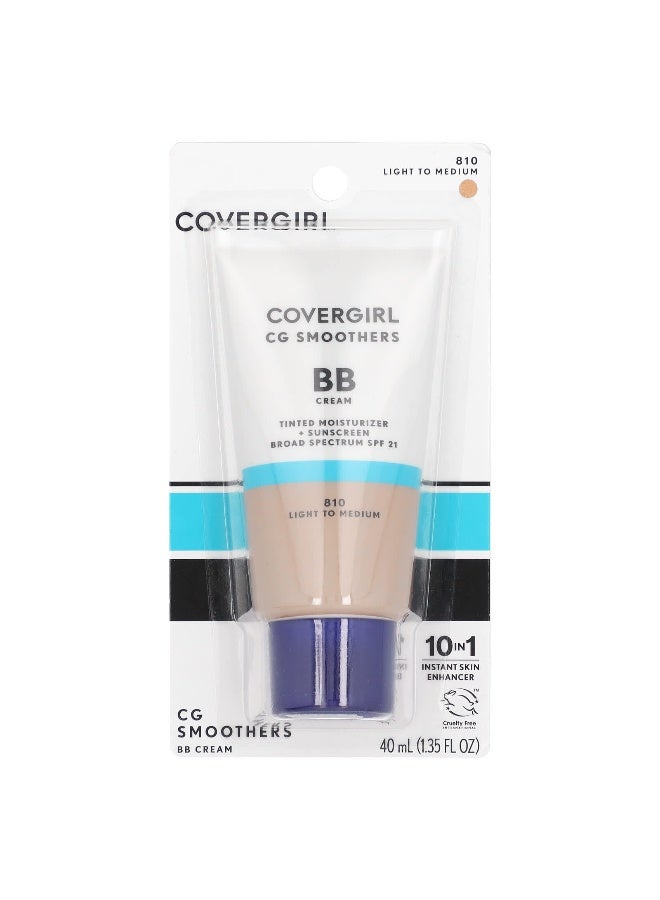 CoverGirl Covergirl, CG Smoothers, BB Cream, SPF 21, 810 Light to Medium, 1.35 fl oz (40 ml)  - Image 2