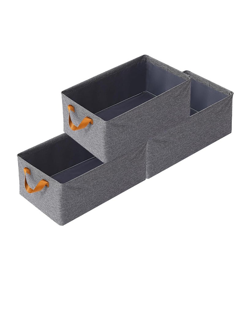 Generic Foldable Oxford Storage Box for Organizing Clothes, Towels and Bedding, Size 44*30*20 cm (Color May Vary)  - Image 3