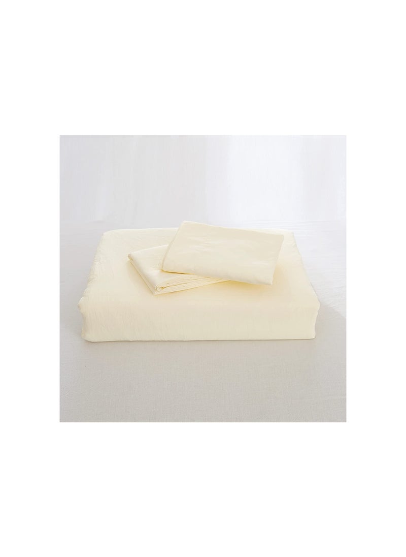 INFINITY BEDDING MARKET Cotton Duvet Cover Set - Ivory 180x220 cm  - Image 4