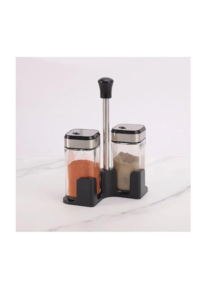 طقم ملاحة 2 قطعة ستيل برأس متحرك مع حامل - Image 2