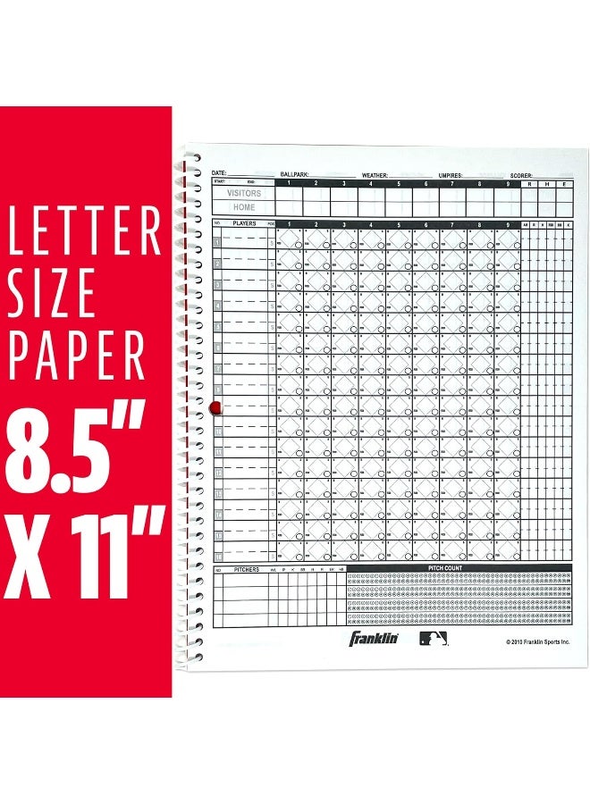 MLB Franklin Sports MLB Baseball and Softball Scorebook - Image 2