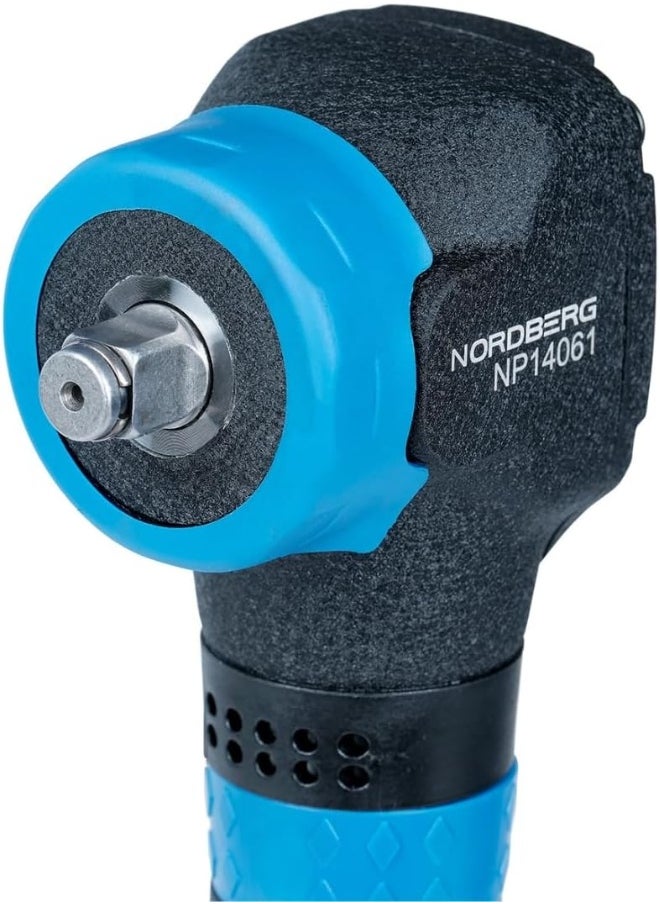 NORDBERG - Angle Air Impact Wrench 1/2 Inch  Np14061, Max Torque 500 Nm, Air Impact Gun Industrial Repair  Assembly Tool, Pistol Handle, Single Hammer, 7500 Rpm - Image 1