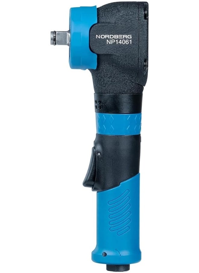 NORDBERG - Angle Air Impact Wrench 1/2 Inch  Np14061, Max Torque 500 Nm, Air Impact Gun Industrial Repair  Assembly Tool, Pistol Handle, Single Hammer, 7500 Rpm - Image 1