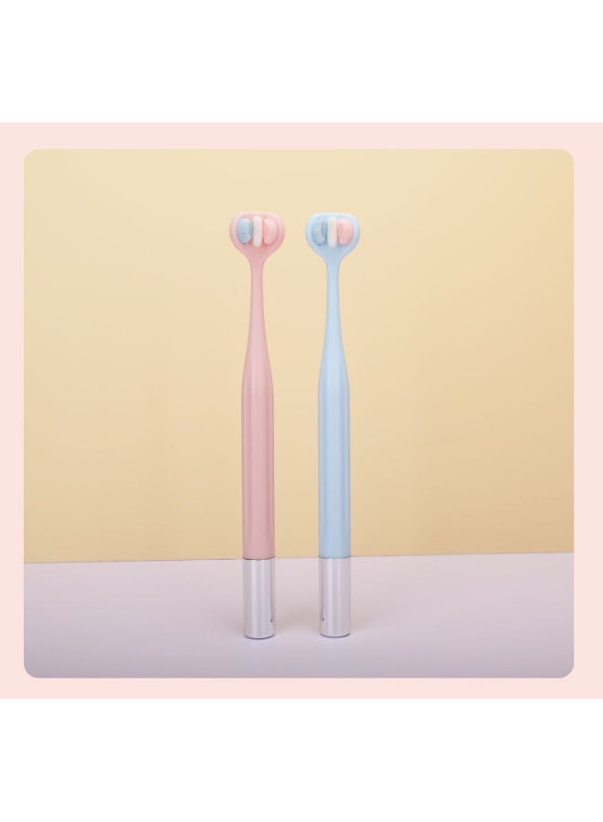 NIBEMINENT Kids Toothbrush, Child Toothbrush,3 Sided Toothbrush Kids,Autism Toothbrush for Kids,Soft and Gentle for Complete Tooth and Gum Care,Toothbrush 2 Pack - Image 5