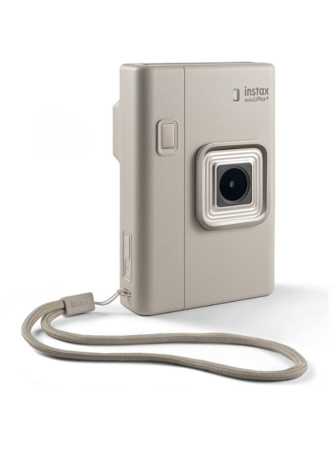 instax mini LiPlay+ Hybrid Instant Camera (Sand Beige) - Image 2