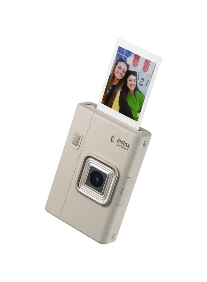 instax mini LiPlay+ Hybrid Instant Camera (Sand Beige) - Image 4
