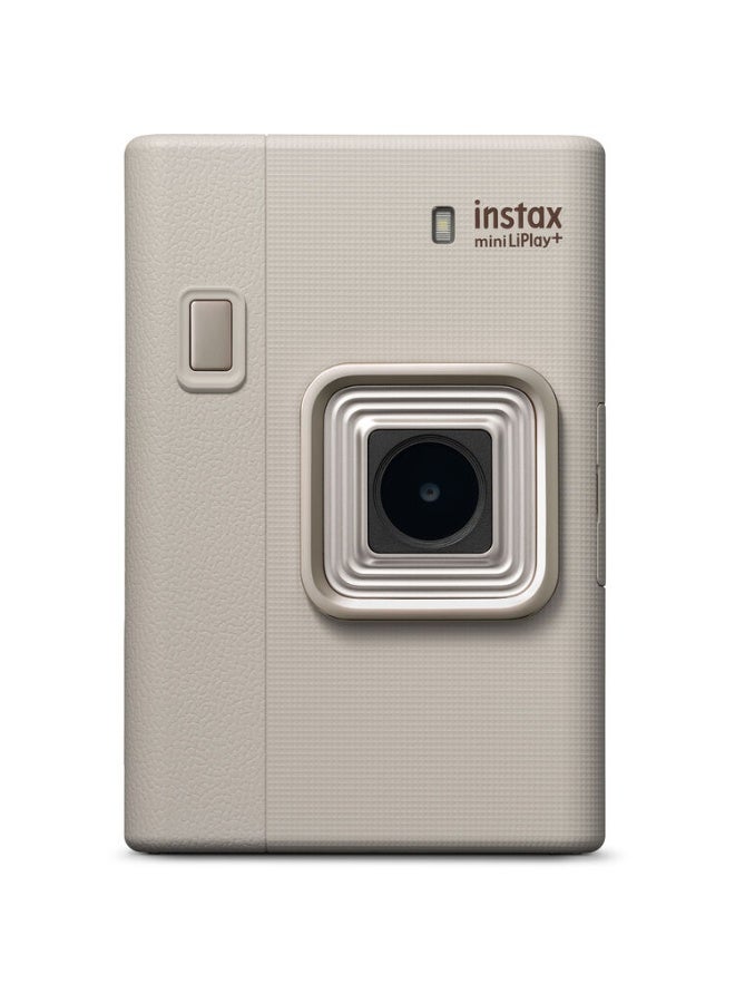 instax mini LiPlay+ Hybrid Instant Camera (Sand Beige) - Image 1