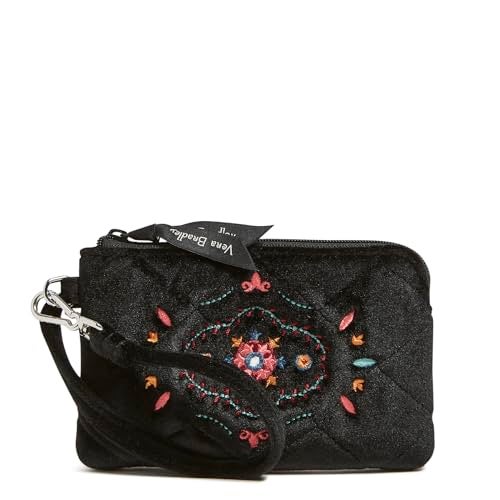 Vera Bradley محفظة فيرا برادلي المخملية الصغيرة القابلة للتعليق والسحاب، زينة الشتاء - Image 1