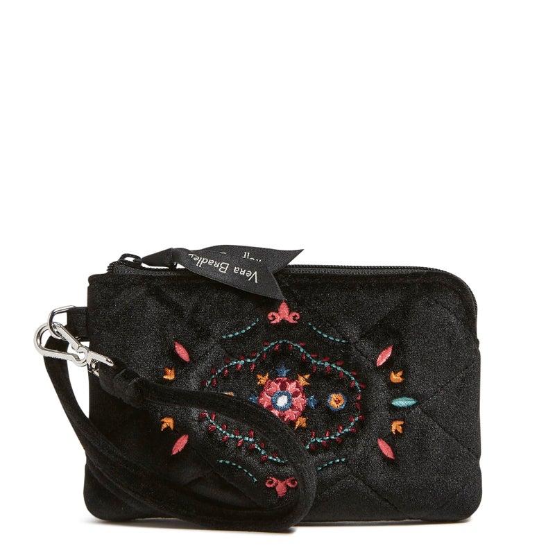 Vera Bradley محفظة فيرا برادلي المخملية الصغيرة القابلة للتعليق والسحاب، زينة الشتاء - Image 2