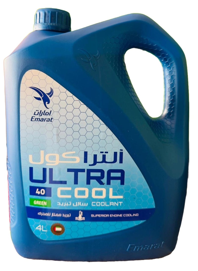 Emarat Ultra Cool 40% Antifreeze & Coolant Greeen 4Ltr - Image 1