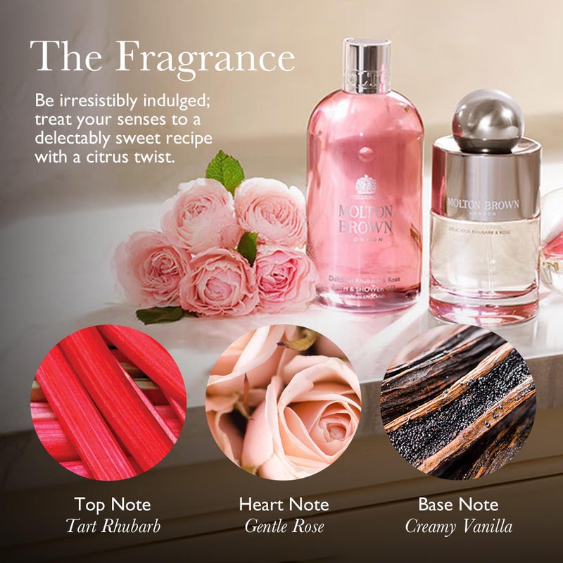 MOLTON BROWN مولتون براون رائحة الراوند اللذيذة والورد 5 أونصة سائلة - Image 2