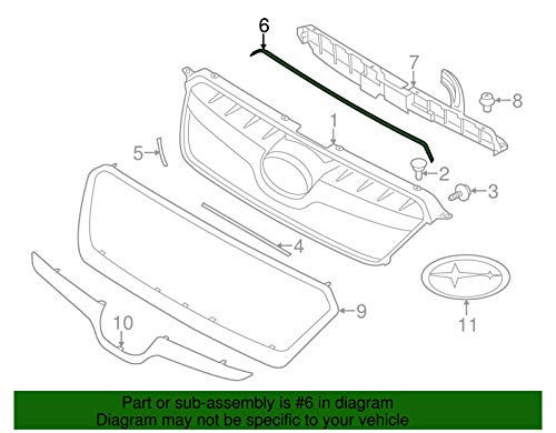 Subaru Genuine 91171FJ010 Seal Grille 1 Pack - Image 3