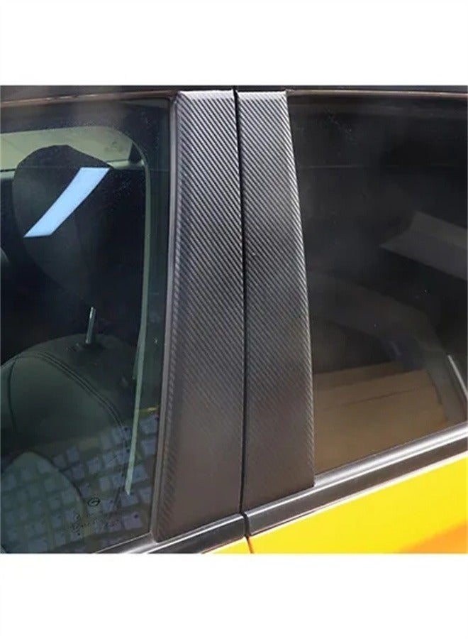 BLOOMING TIME 3D Stereo Carbon Fiber B-Pillar Modified Car Stickers In The Column Plating Film - Image 3
