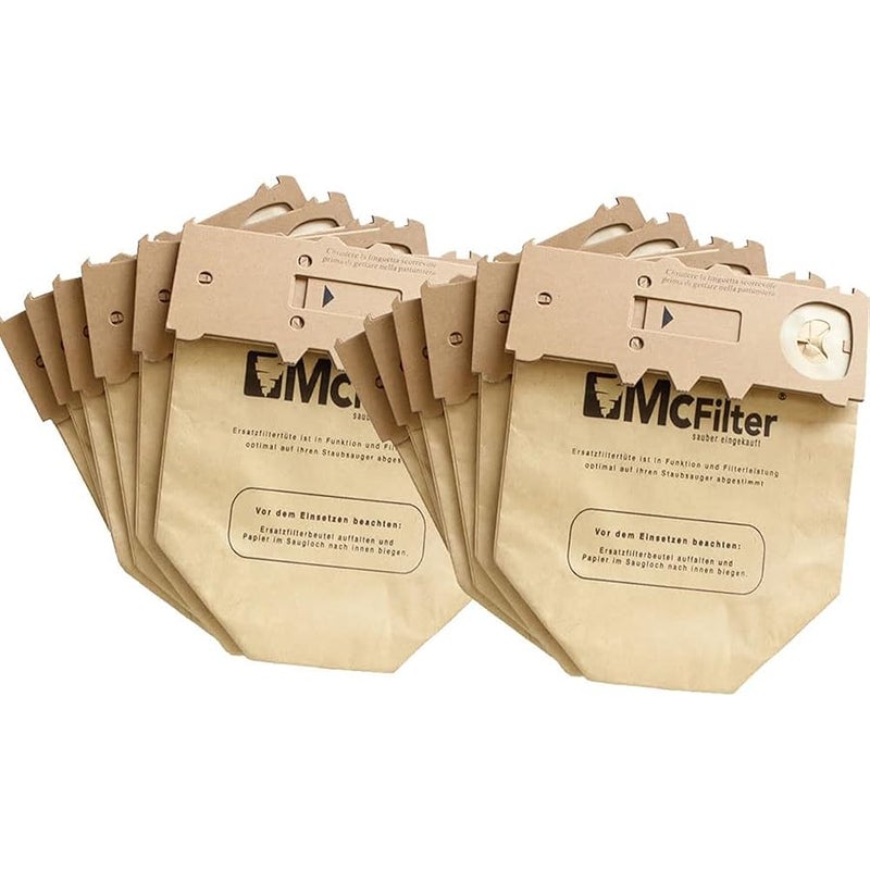 10 Pack Replacement Dust Bags for Vorwerk Kobold VK130 VK131 FP131 Vacuum Cleaner