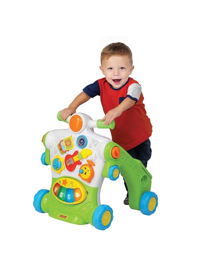 Happy Kids Little Learners 3 In 1 Ride-On Walker - Sit, Stand, Ride, Removable Piano, Interactive Dashboard, Durable Design, 9M+ - Image 4