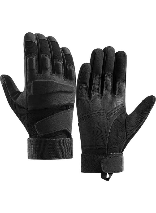 Ousen Tactical Gloves, Sports Cycling Long Finger, Men'S Windproof, Spring And Summer, All-Season, Motorcycle Outdoor Full-Finger, Touchscreen Compatible, Non-Slip Gloves - Image 2