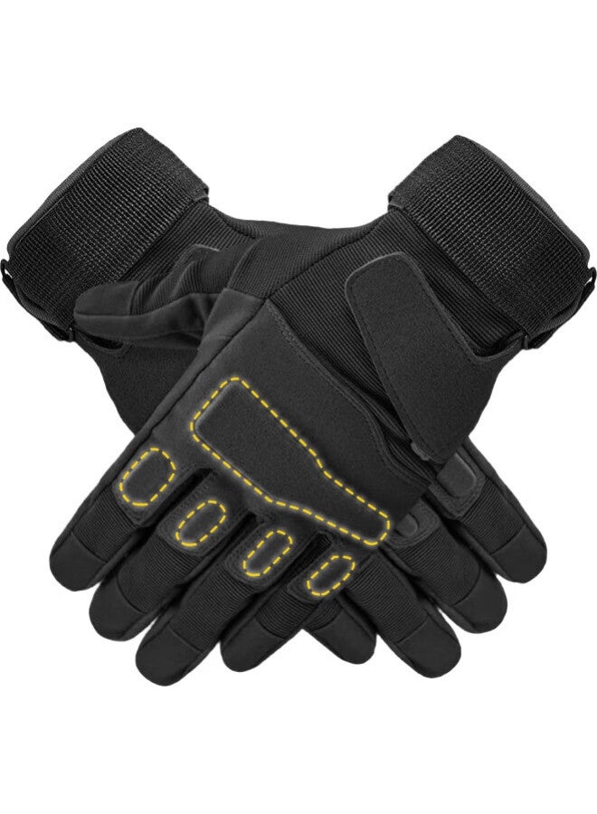 Ousen Tactical Gloves, Sports Cycling Long Finger, Men'S Windproof, Spring And Summer, All-Season, Motorcycle Outdoor Full-Finger, Touchscreen Compatible, Non-Slip Gloves - Image 1