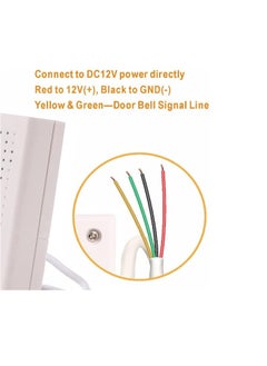 GOMETY Wired Doorbell for Door System Wired Doorbell Wired Access Control Outdoor Wired Doorbell Noisy Ding-dong Ringtones Chime for DC 12V Door System  - Image 4