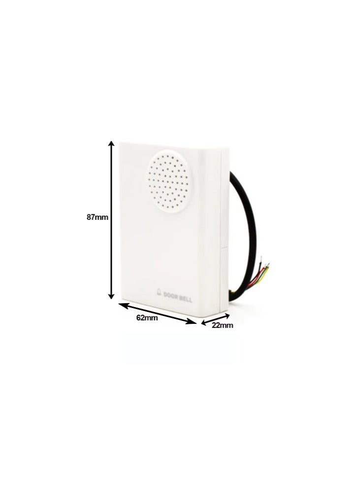 GOMETY Wired Doorbell for Door System Wired Doorbell Wired Access Control Outdoor Wired Doorbell Noisy Ding-dong Ringtones Chime for DC 12V Door System - Image 3
