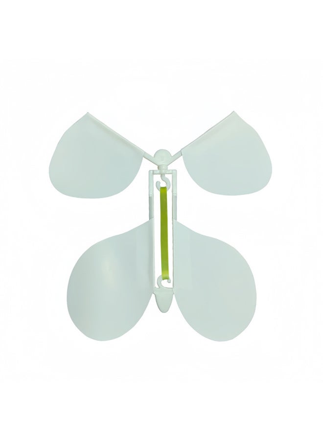 Flying Butterfly Magic Butterfly Strange Bookmark Toy Gift Net Red Trembles Magic Props In Stock-Color:White Butterfly White Frame - Image 1