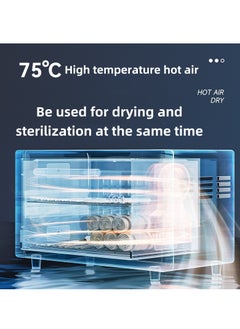 Jourvent Multifunctional baby bottle sterilizer, dryer, heater, and UV sanitizer with temperature control for keeping warm, featuring automatic shut-off functionality.  - Image 4